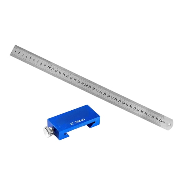 Accuracy Engineered Woodworking Measuring Tool Featuring Aluminum Build & Sliding Positioning Mechanism for Project