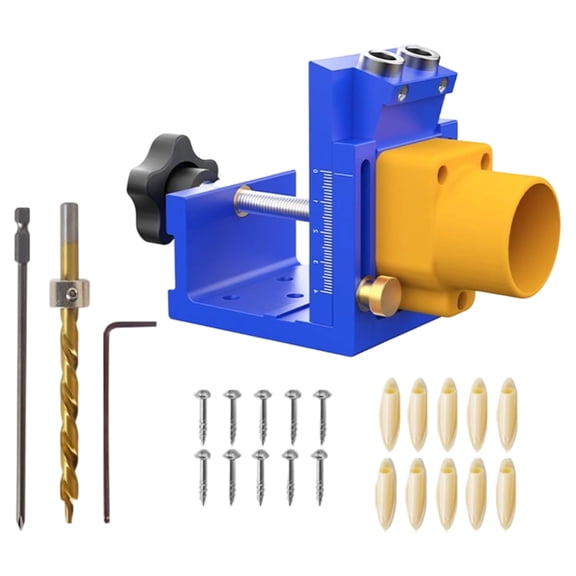 Accuracy Pocket Hole Jig For Woodworking Ensures Accurate Drilling And Joint Flatness Aluminum Alloy Construction