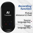 thumbnail image 1 of Accuracy Smart Language Translator Device, Real Time Traductor,Online/Offline,Chatgpt/Recording/Photo Instant Translator for Business Travel Learning-Black, 1 of 10