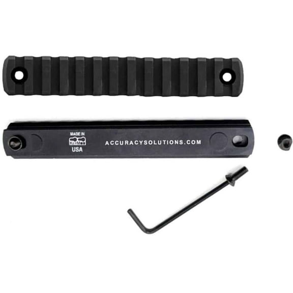 Accuracy Solutions Picatinny Rail 13-Slot KeyMod, Black, Picatinny Rail KeyMod