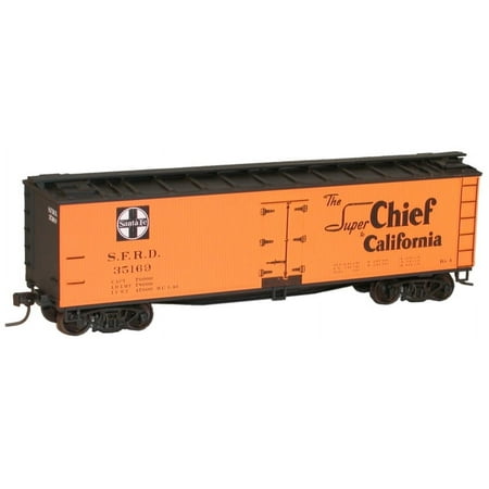 Accurail 48142 HO Santa Fe 40' Wood Reefer Super Chief Single Car Kit