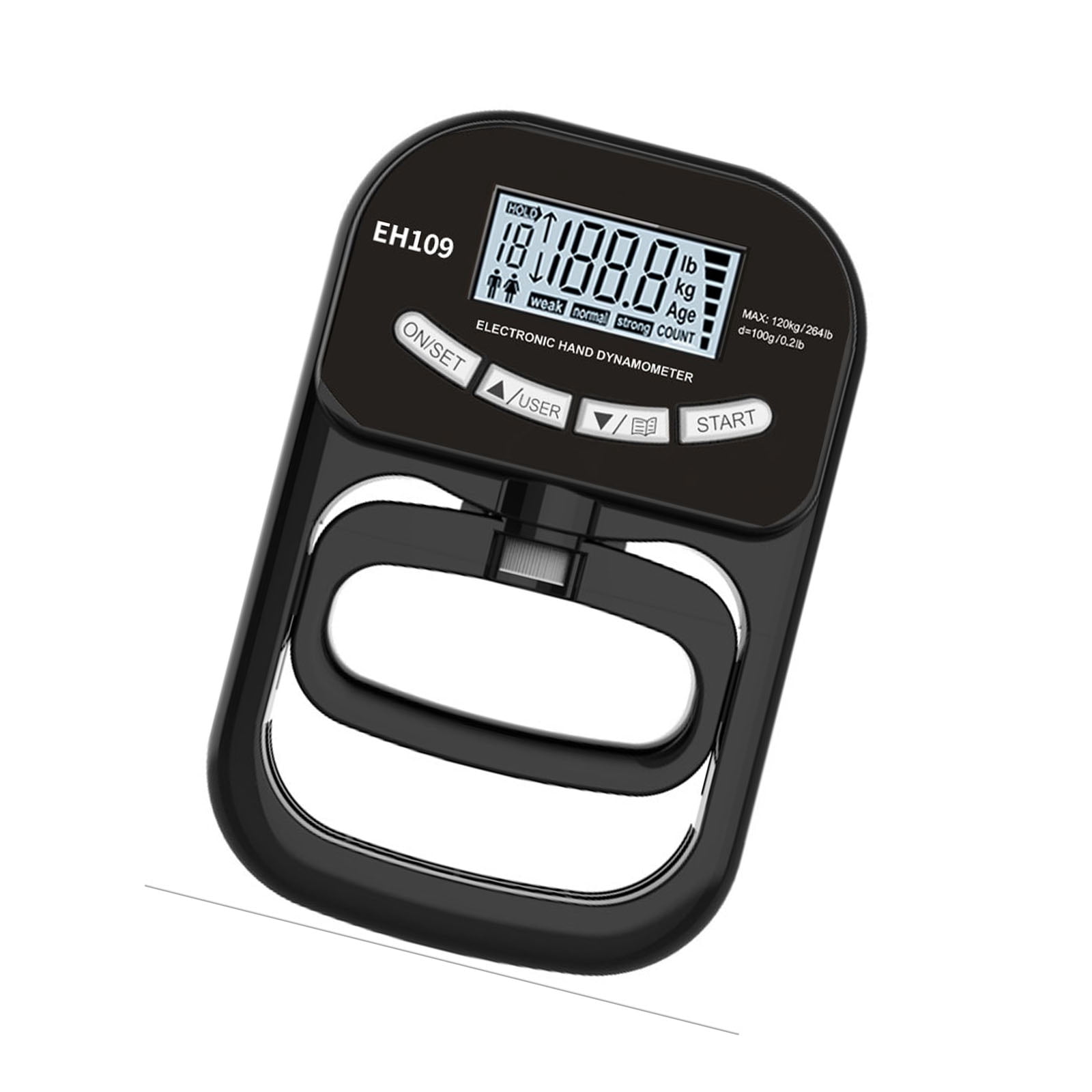 Accurate 180kg Grip Strength Tester With Textured face For Sports ...
