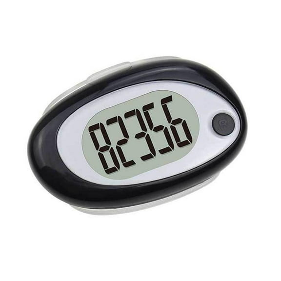 Accurate 3D Pedometer with Neck Strap Long Battery Life Automatic Sleep Mode Lightweight ABS Fitness Tracker
