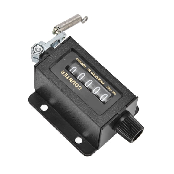 Accurate 5 Digit Mechanical Stroke Counter Hand Pull Rotary Tally Counter with Durable Shell (2.2 x 1.3 inches / 5.5 x 3.3 cm)