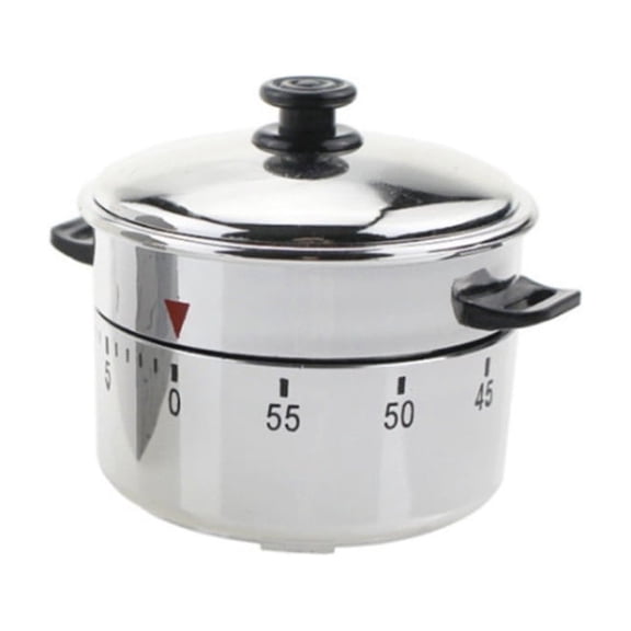Accurate 60 Minutes Mechanical Timer with Pressure Cooker Shape Small Rotating Time Reminder Manager Tool for Kitchen