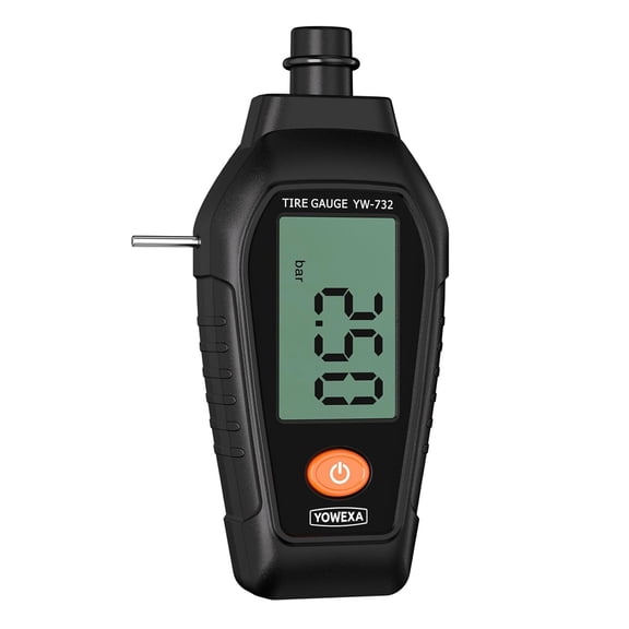 Accurate Auto Tire Treads Depth & Pressure Meter with Large Screen Easy Button operate Tire Pressure Gauge for Car