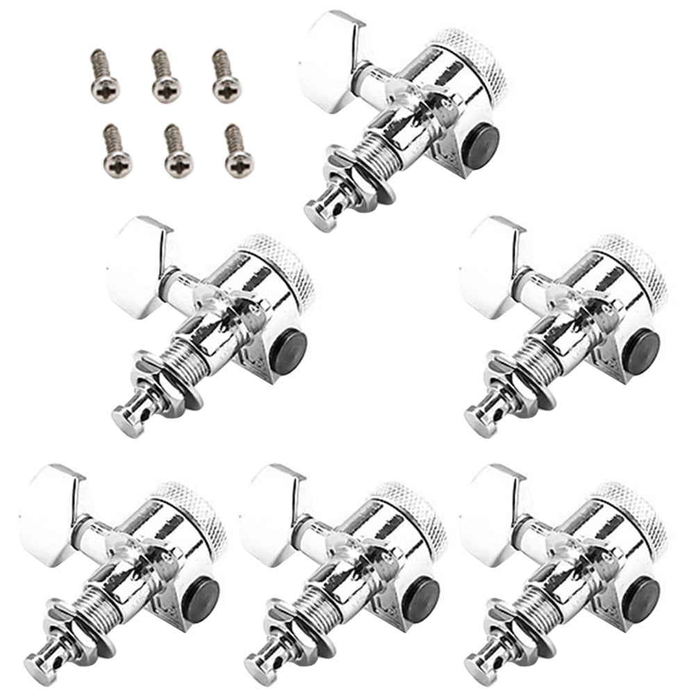 Guichaokj Accurate Bass Guitar Machine Head Tuners Major with Lock Zinc Alloy