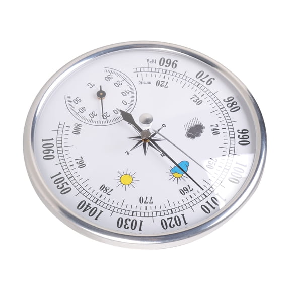 Accurate Double Function Barometers Thermometers Compact Design Perfect For Travelers And Weather Enthusiasts Metal
