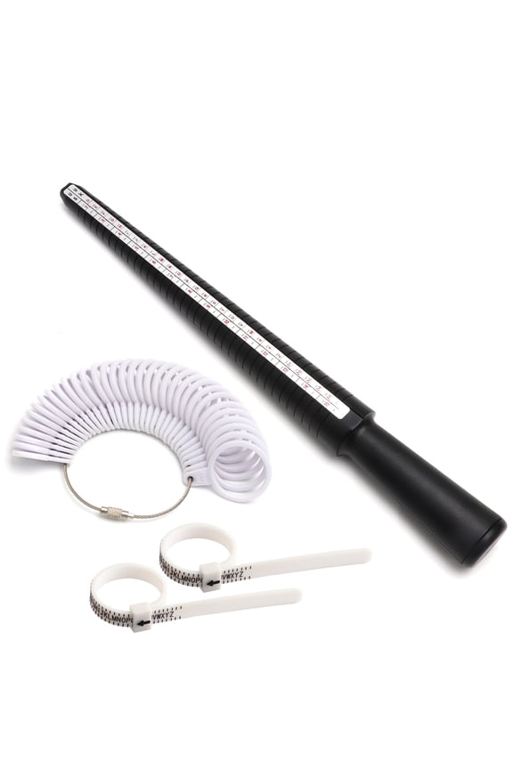 Accurate Finger Size Gauge Constructed Of Plastic For Easy Rings Sizing Without Professional Assistance For Various Rings