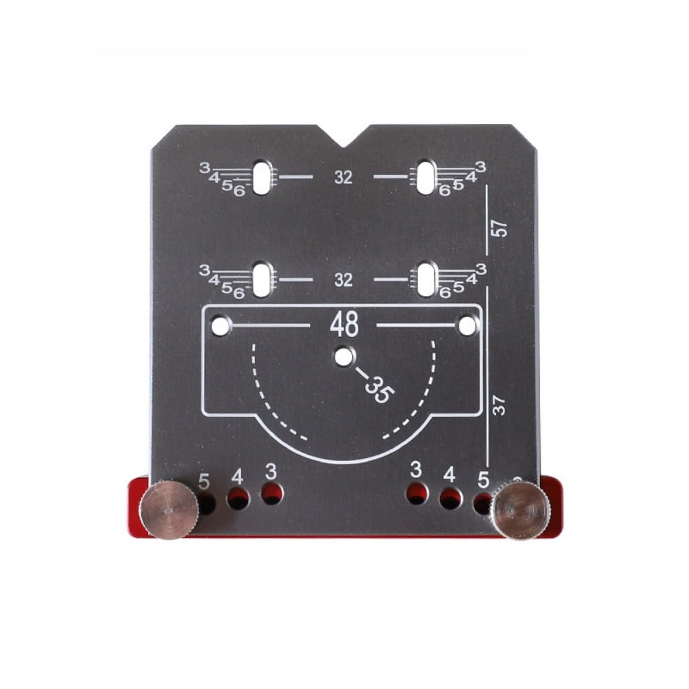 Accurate Locking Hinge 35mm Drilling Jig Hole Guide Hole Puncher Locator Hinge Jig Drilling Hole Puncher Aluminum Alloy Woodworking Tool For Hinges Mounting
