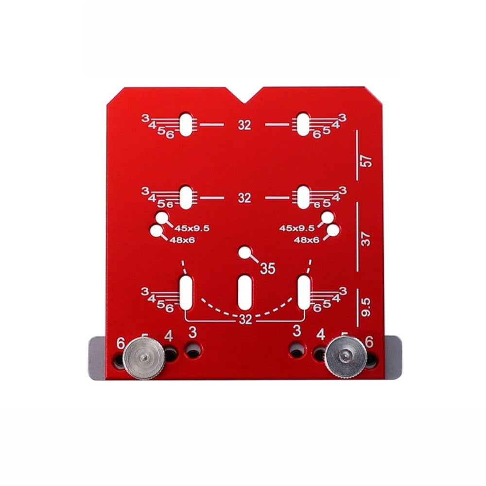 Accurate Locking Hinge 35mm Drilling Jig Hole Guide Hole Puncher Locator Hinge Jig Drilling Hole Puncher Aluminum Alloy Woodworking Tool For Hinges Mounting