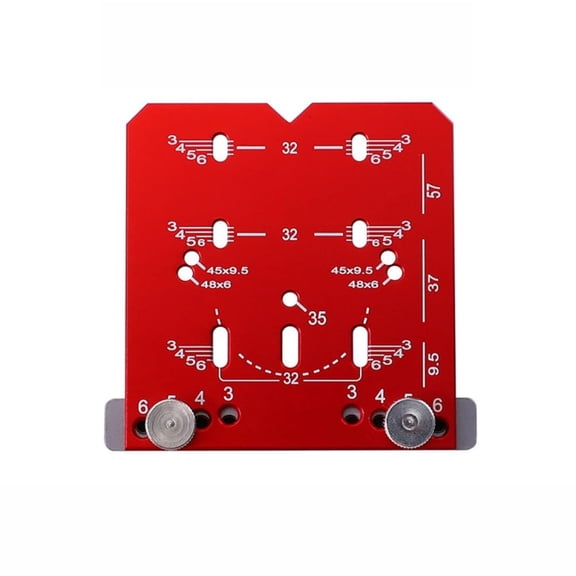 Accurate Locking Hinge 35mm Drilling Jig Hole Guide Hole Puncher Locator Hinge Jig Drilling Hole Puncher Aluminum Alloy Woodworking Tool For Hinges Mounting