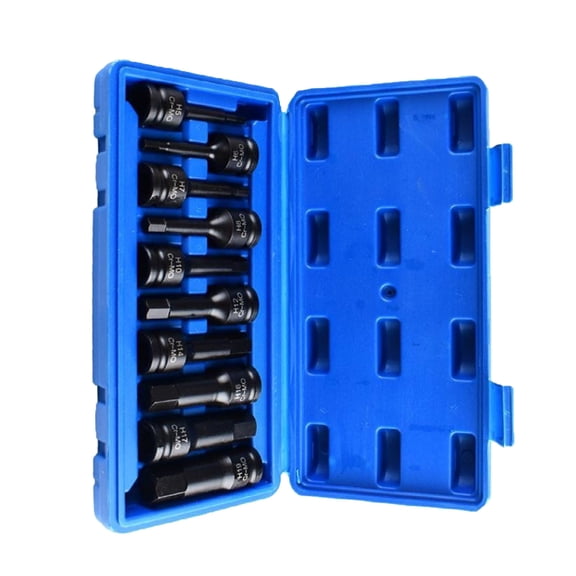 Accurate Milled Hexagon Bit Driver Socket Set H Styles 1/2Inch Pneumatic Wrench Drive Impacts Socket Strong Construction