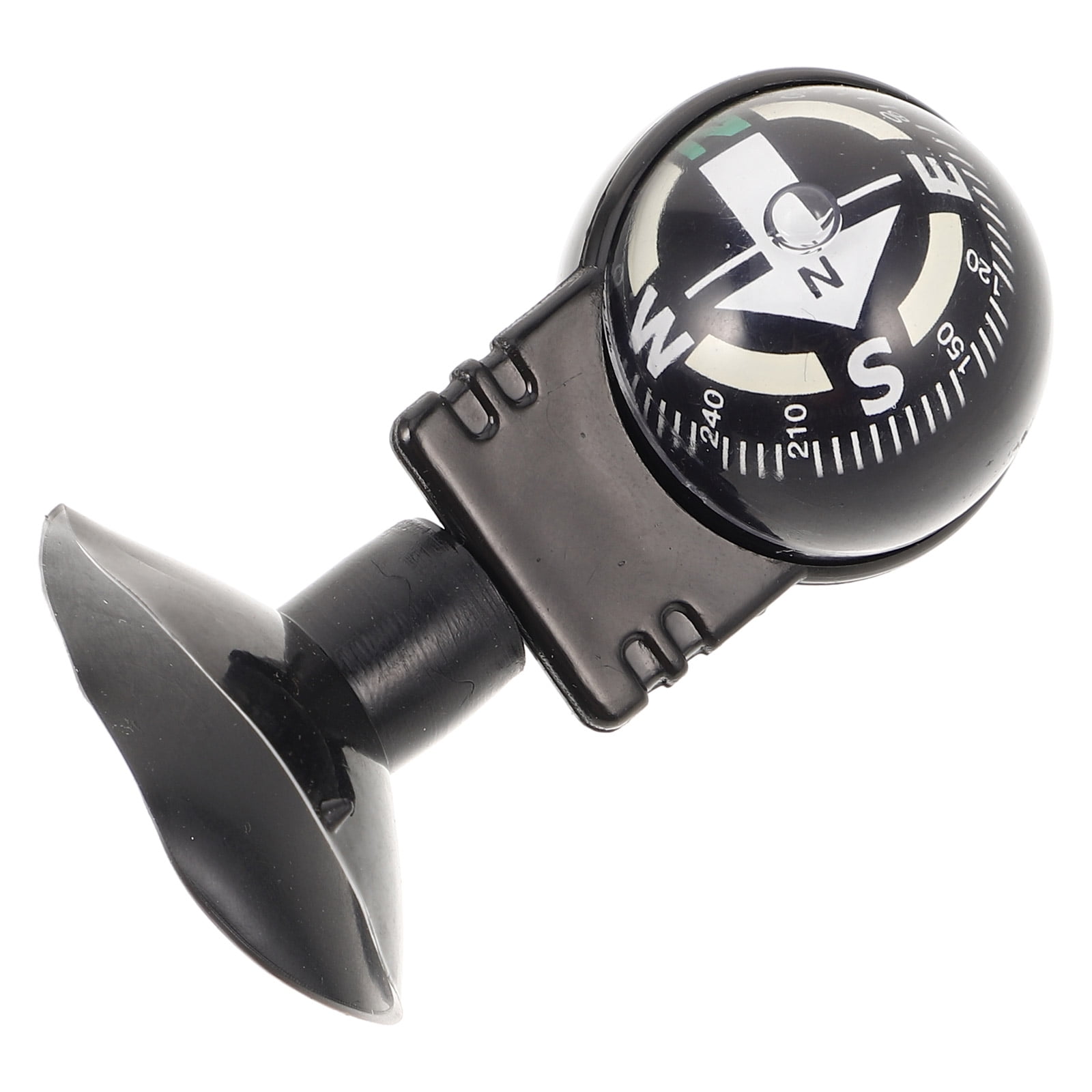 Accurate Navigation Car Compass with Suction Cup Portable Car Compass Foldable Car Suction Compass Rotating Guide Ball for Outdoor Activities