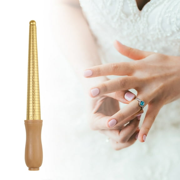 Accurate Ring Sizer Tool, Finger Measurement Kit, Metal, for Ring Fit, Versatile, Easy to Use