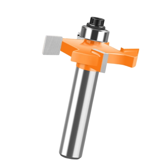 Accurate Router Bit Disc Grooves Cutter Set Hard Alloy Cutter for Woodworking with 8mm Shank and Bearing
