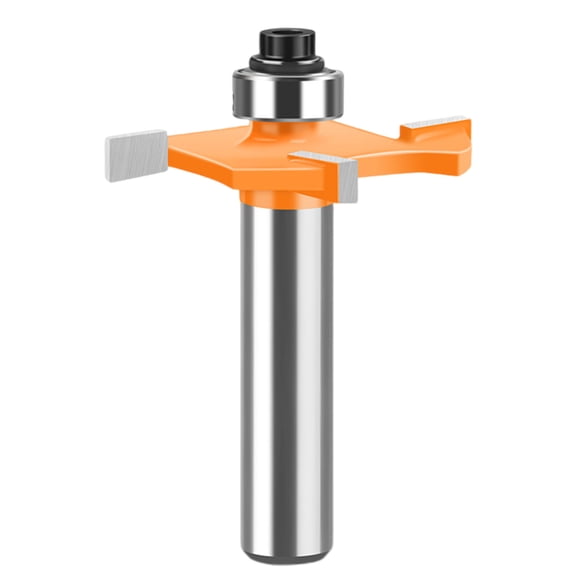 Accurate Router Bit Disc Grooves Cutter Set Hard Alloy Cutter for Woodworking with 8mm Shank and Bearing