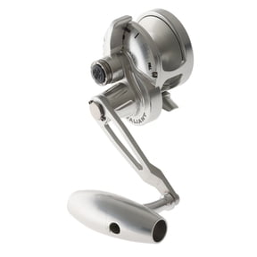 Accurate Valiant 2SPD Slow Pitch 500NL Left Silver Conventional Reel