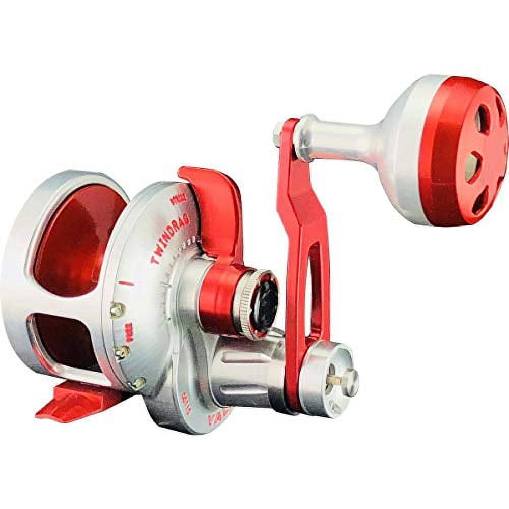 Accurate Valiant 2SPD Silver,Red BV2-800N Right Conventional Reel