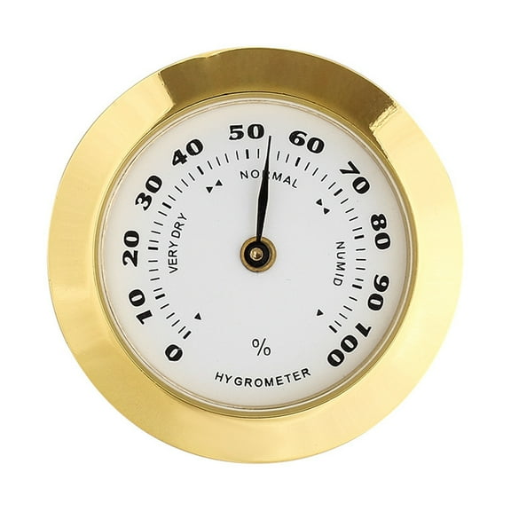 Accurate e Analog Hygrometer Cigar Humidity Calibration Gauge With Glass Lens