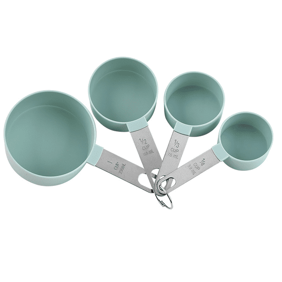 Accurate for Dry & Liquid Ingredients, Space-Saving Design Premium Stackable Steel Measuring Cups