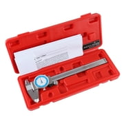 Accusize 0-6'' by 0.001'' /1/64'' Stainless Steel Fractional Dial Caliper, P132-2150
