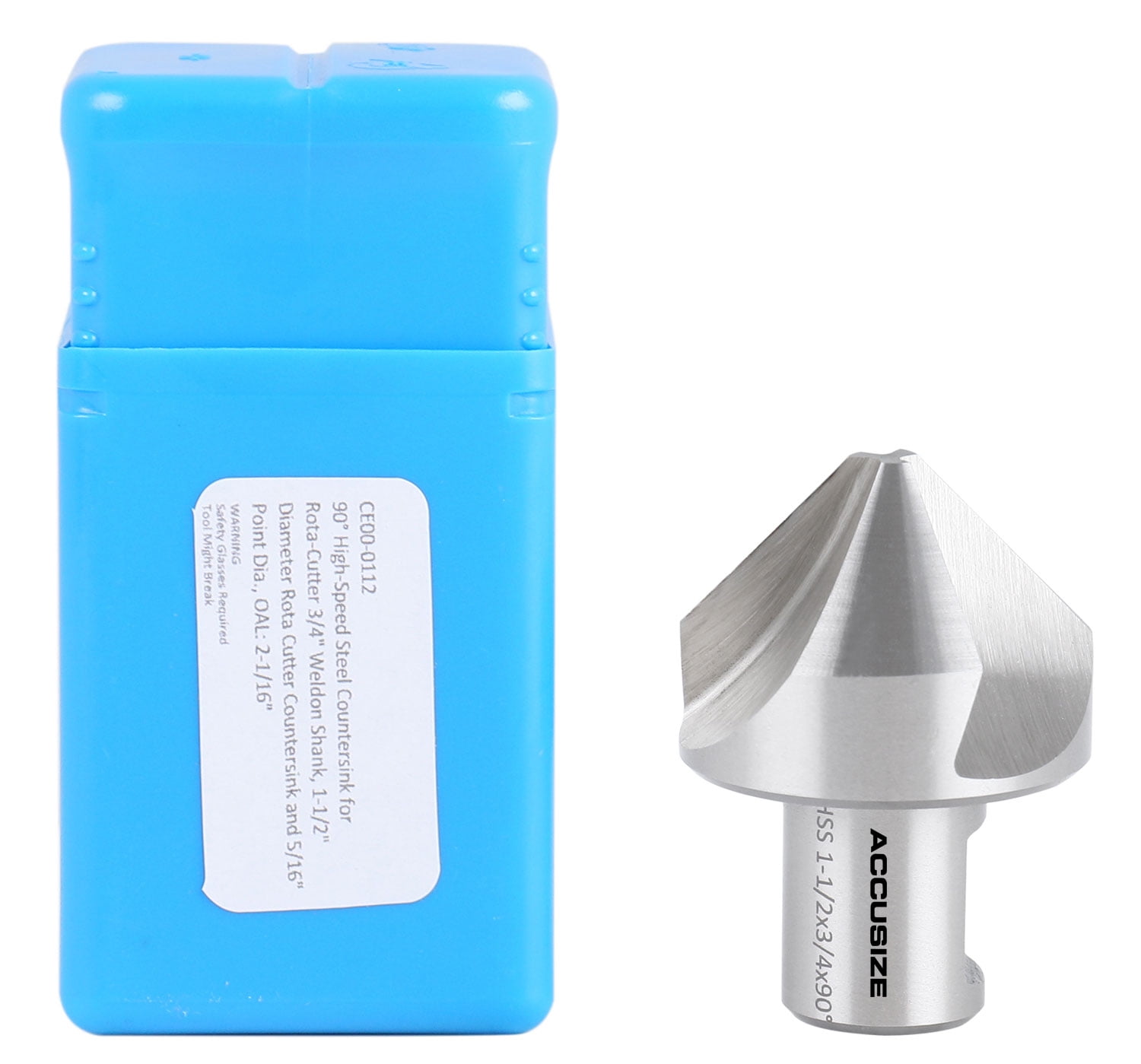 Accusize 11/2'' Hss Countersink for RotaCutter, 3/4'' Weldon Shank