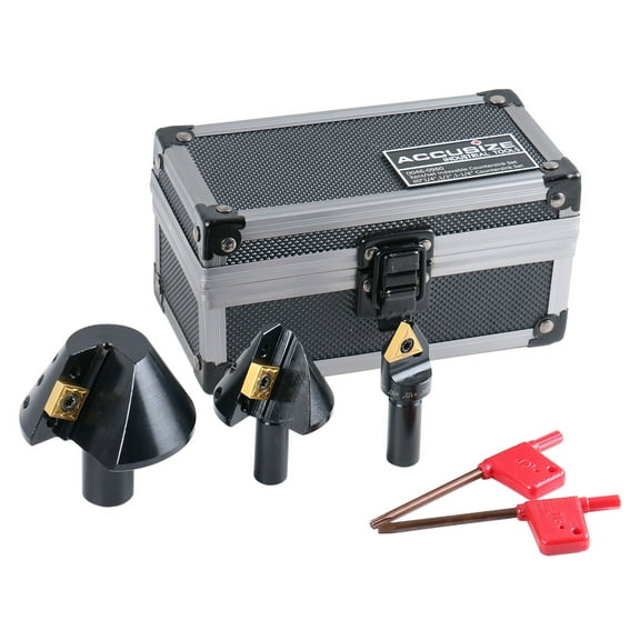 Accusize 1/4'', 1/2'' and 1-1/4'' 60 Degree Indexable Carbide Countersinks, 0046-0960