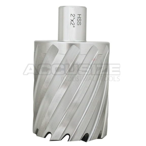 Accusize 2'' Cutting Dia, 3/4'' Weldon Shank, 2'' Cutting Depth H.S.S. Annular Cutters, 2081-2037