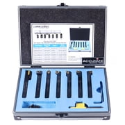 Accusize 3/8" Indexable Turning Tool Set with Carbide Inserts, 7 Pc set, 2387-2003