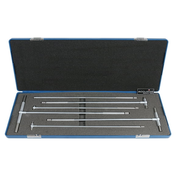 Accusize 5/16'' - 6", 6ps/Set Long Reach Telescoping Gage, 3602-5012