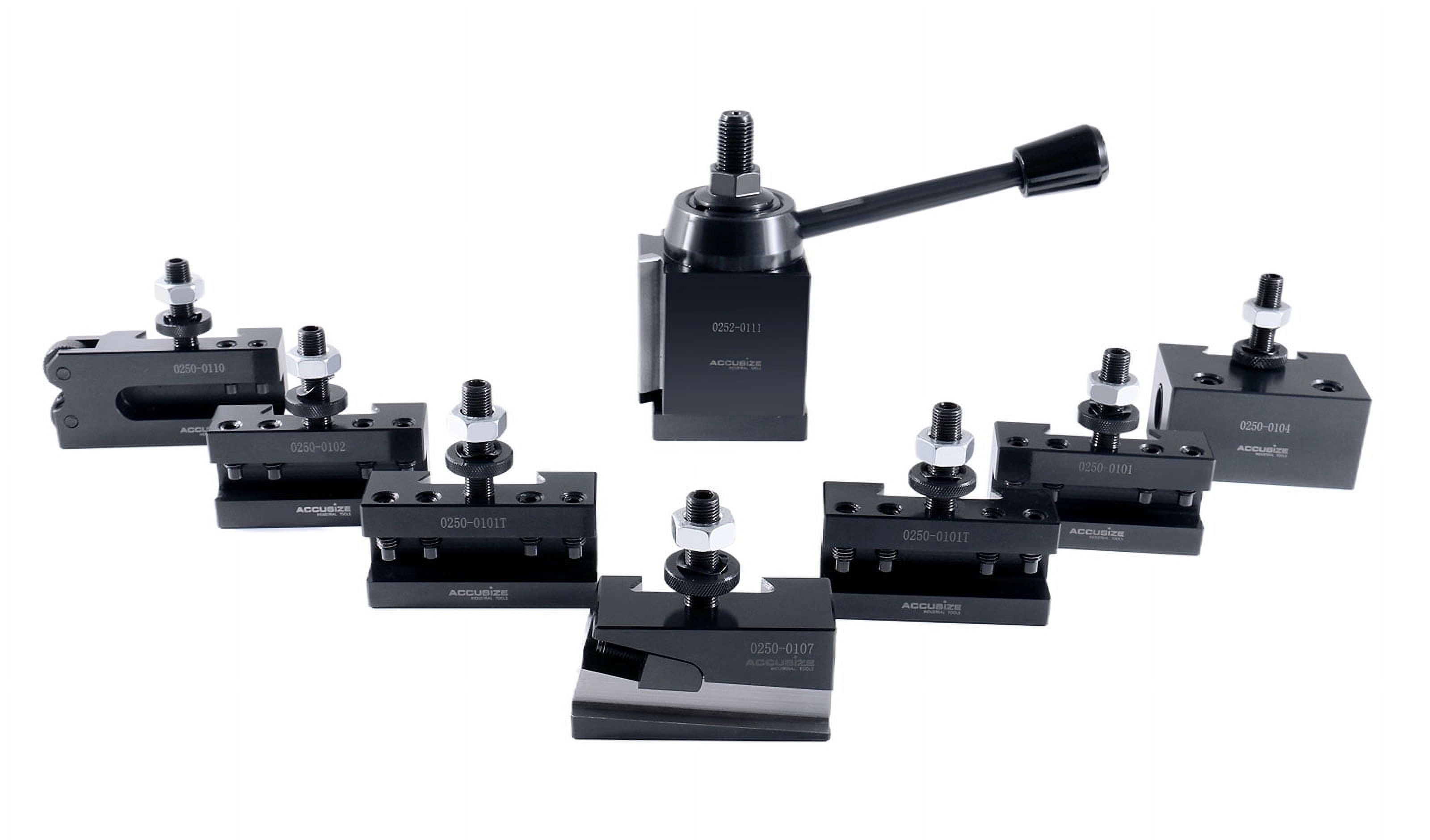 Accusize Axa 8 Pc Wedge Type Quick Change Tool Post Set Including 2 Pcs