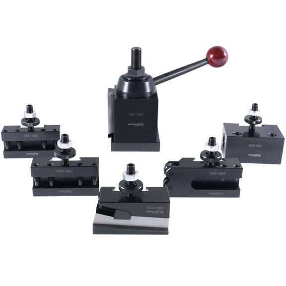 Accusize Bxa 6 Pc Wedge Type Quick Change Tool Post Set for Lathe Swing 10-15'', 0251-0222