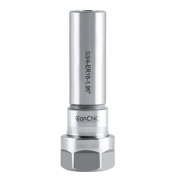 Accusize ER16 Collet Chuck Extension Rod, 1.96 in. Shank Length, 3/4 in. Straight Shank Alloy Steel, 0223-0207x2