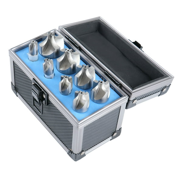 Accusize H.S.S. Corner Rounding End Mill Set Size from 1/16'' to 3/8'', 8 Pcs, 1011-0008