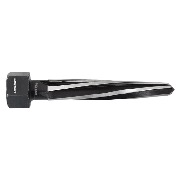 Accusize Hss Spiral Flute Hex Shank Aligning Reamer, 15/16'' Cutting Diameter, 1-7/16'' Shank Size, 0523-6045