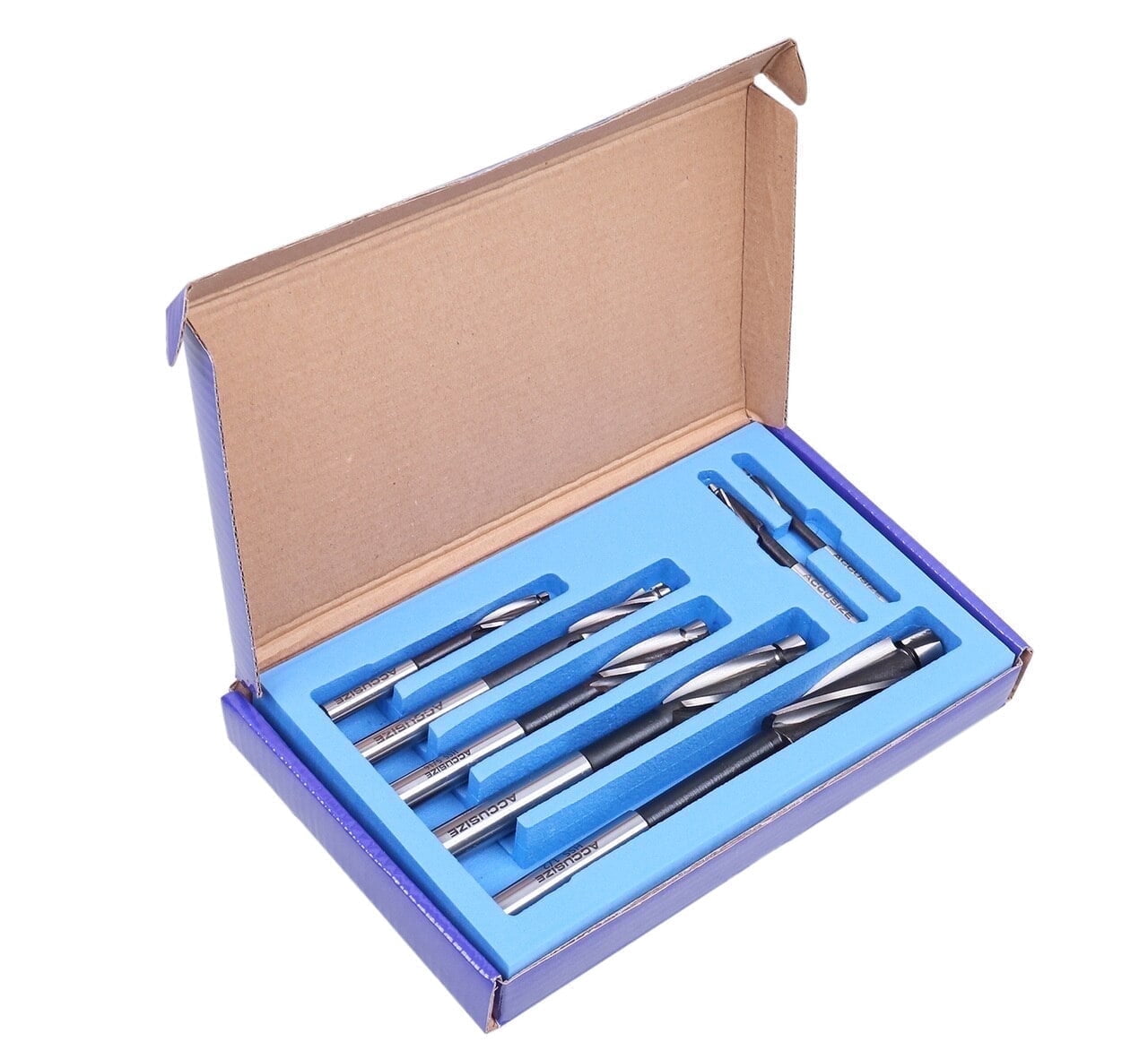 Accusize Inch H.S.S. Solid Cap Screw Counterbore Set, 7-Piece Set, 508S-0007