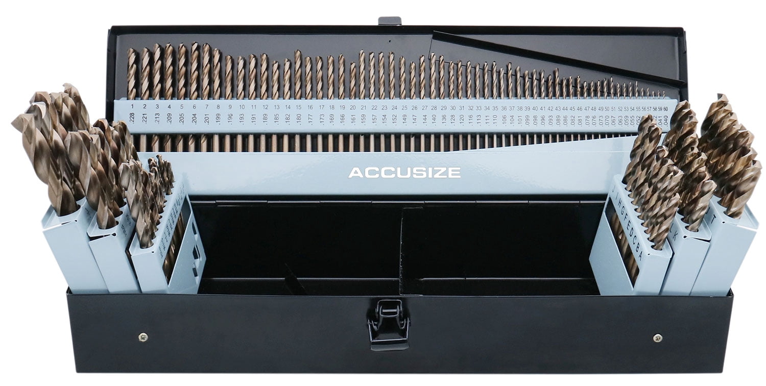 Accusize M35-H.S.S. Plus 5% Cobalt 115 Pc Professional Drill Bit Set ...