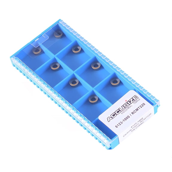 Accusize RCMT220, Carbide Inserts Tin Coated 10 Pcs, 2523-1000x10