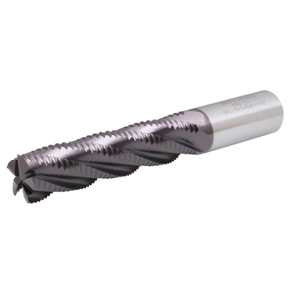Accusize Standard Tooth M42 8% Cobalt Tialn Roughing End Mill, 1'' by 1'' by 4'' Flt Length, 1102-0114