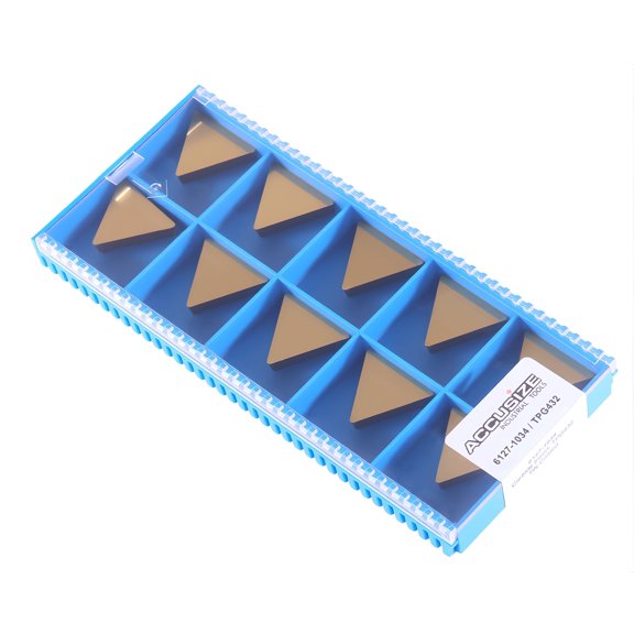 Accusize TPG432 Carbide Inserts, TiN Coated, 10 Pcs/Box, 2127-1034x10
