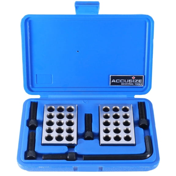 Accusize Ultra Precision 1-2-3 Blocks Set with Screw in Plastic Box, Eg02-0408