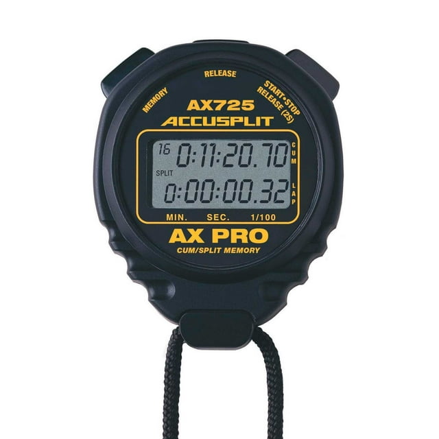 Accusplit AX725 Series Stopwatch, Black
