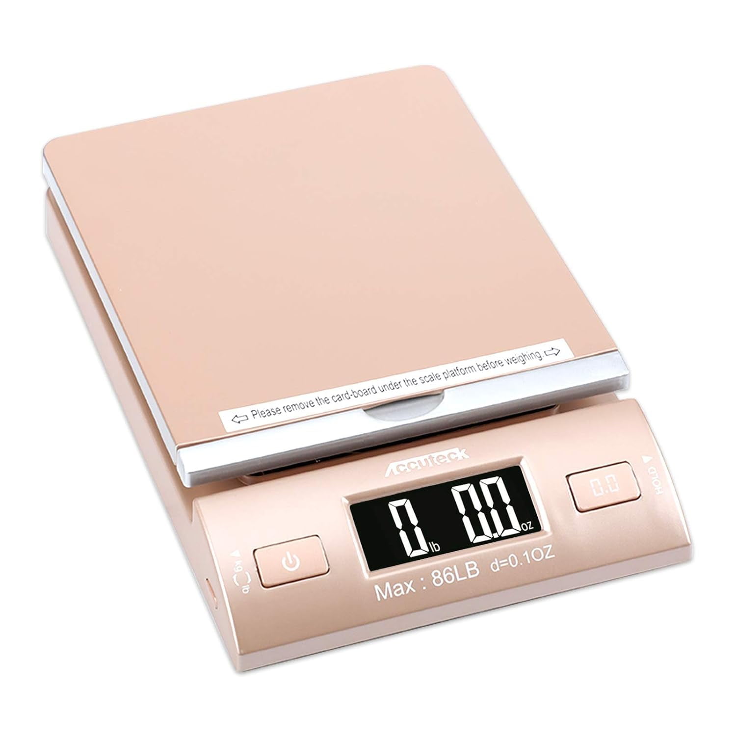 Accuteck Gold 86Lbs Digital Shipping Postal Scale with Batteries and AC