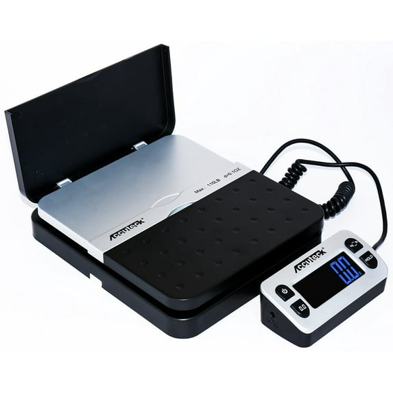 Accuteck ShipPro 110lbs x 0.1 oz. Digital Shipping Postal Scale, Black (W-8580-110-Black)
