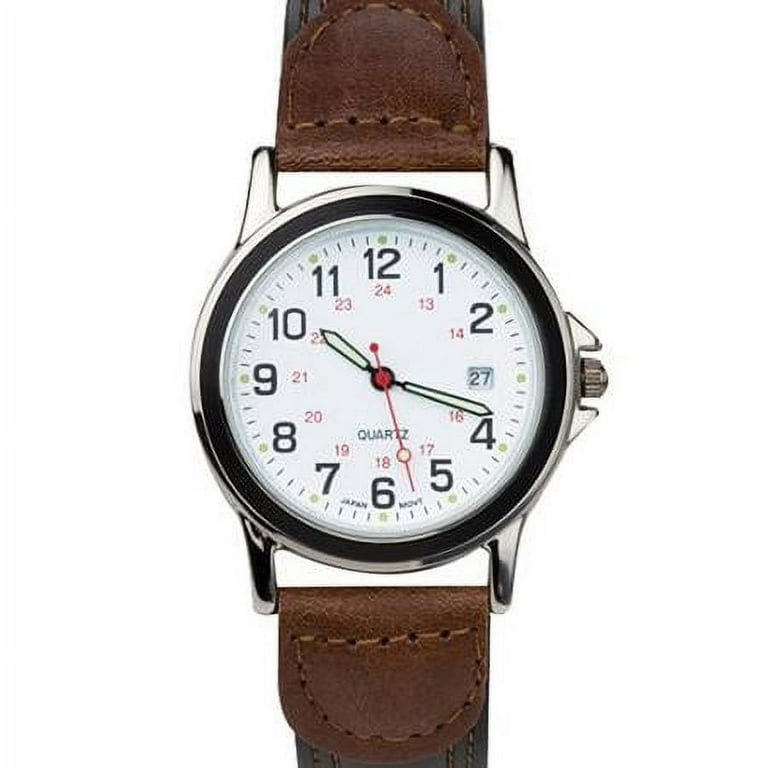 Men's Square Watch, Vintage Leather Cuff Watch, Roman Numerals Analog  Quartz Watch, Leather Strap Classic Vintage Watch with Automatic Calendar  Window