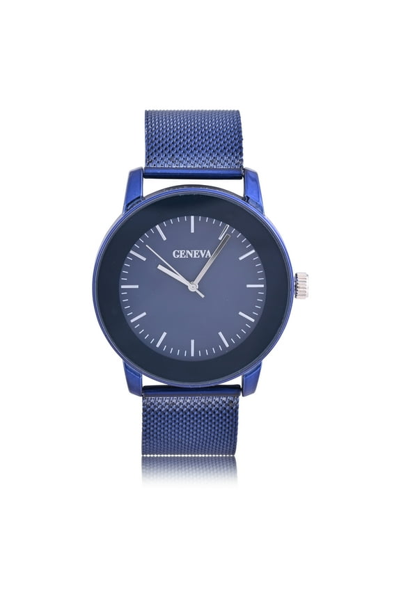 Analog Mens Watch with Blue Dial and Stap Model# MAC8129WM