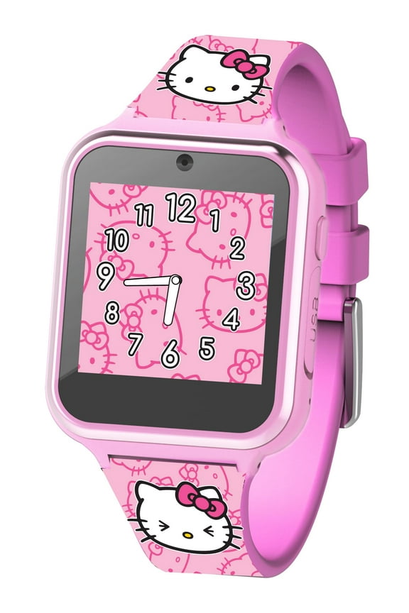 Hello Kitty Kids Smart Watch 40mm Pink Plastic Case with Pink Silicone Band