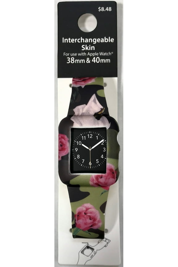 Unisex Child Adult Smart Watch Cover Camo Floral Fits 38mm - 40mm (WMSK13)