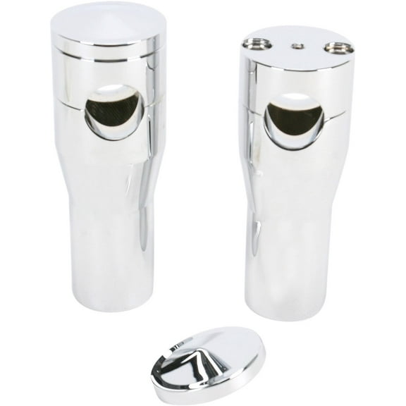 Accutronix 4" Smooth Chrome Handlebar Risers (HRS1354-C)